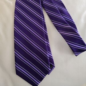 Arrow Purple and Lavender Striped Men's Silk Tie Necktie